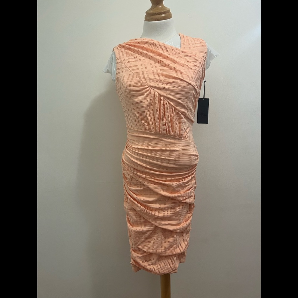 Lapina By David Helwani drape assymetric dress